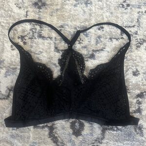 Victoria’s Secret Black Lace Racerback Bralette Size S